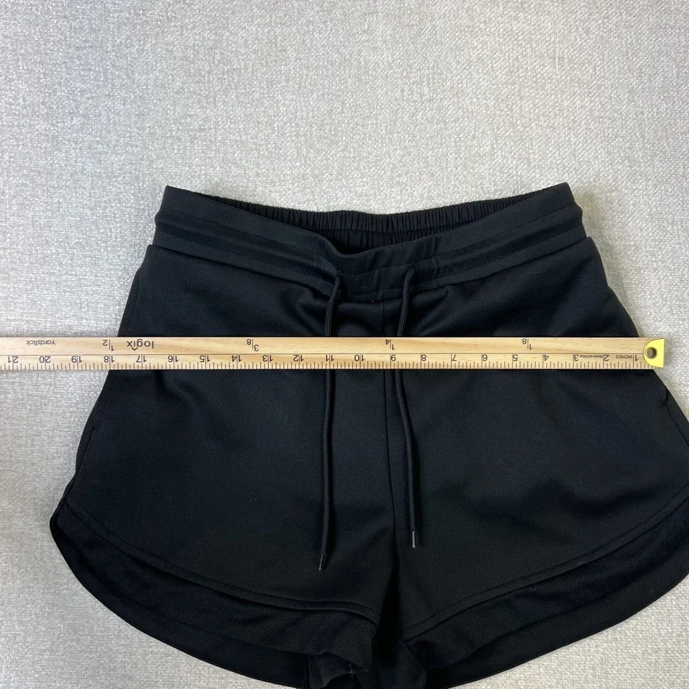 Halara Black Athletic Shorts Drawstring Stretch Running Activewear Womens Size L